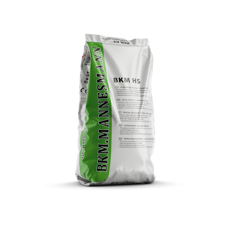 A BKM HS-t teherbíró, lehetőleg sík felületre kell felvinni.